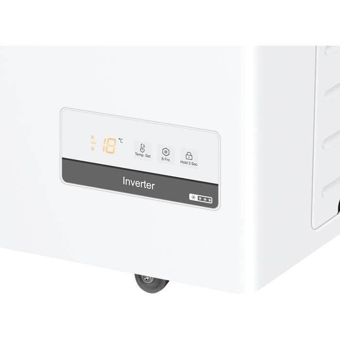 Chest freezer - HAIER - Series 5 HCE301E - Energy Class E - 300 L - 89.5 x 111 x 62 cm - White