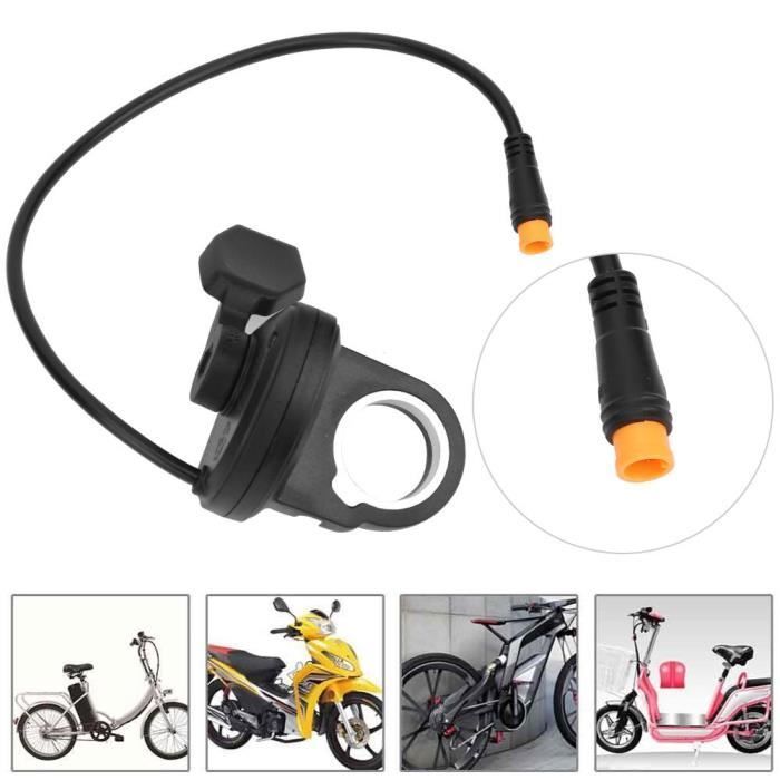 Qiilu 108X/L Acelerador de pulgar con control de velocidad eléctrico Empuñadura de acelerador de pulgar izquierdo