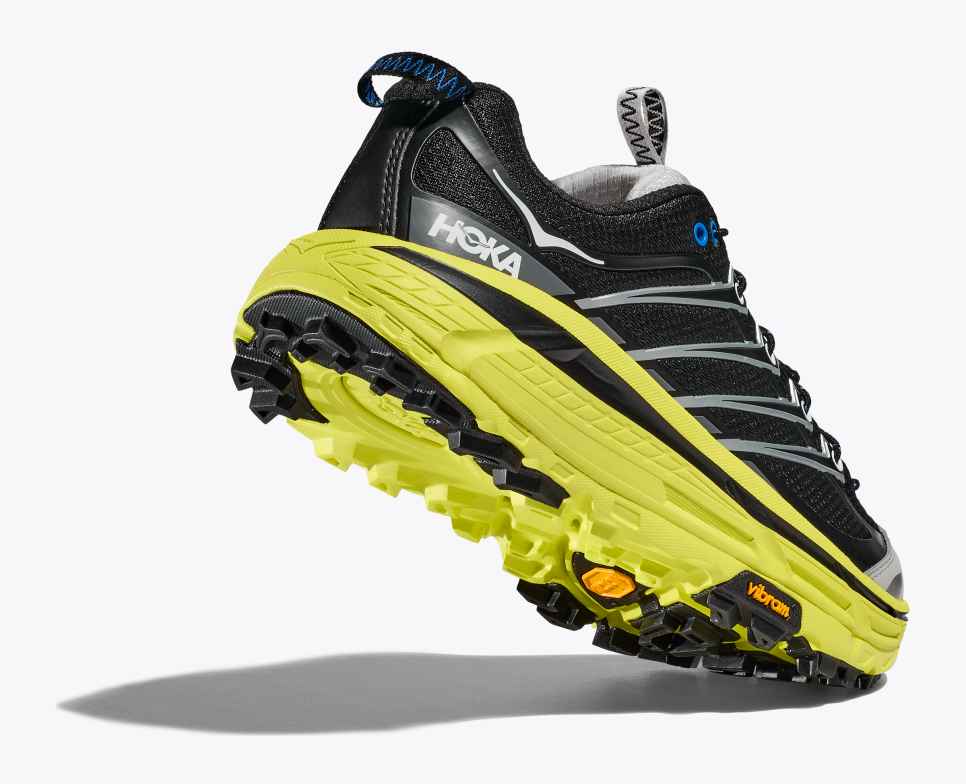 HOKA Mafate Three2 Black / Hoka Citrus