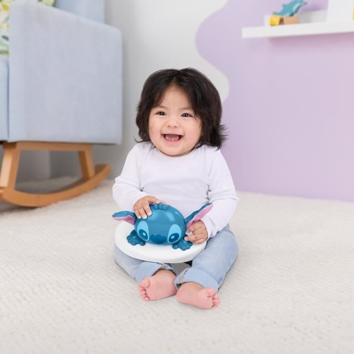 DISNEY BABY -STITCH- Aire d'éveil bébé multi-jouets, siège sauteur à rebonds évolutif, pivotant à 360°  10 jeux interactives Disney
