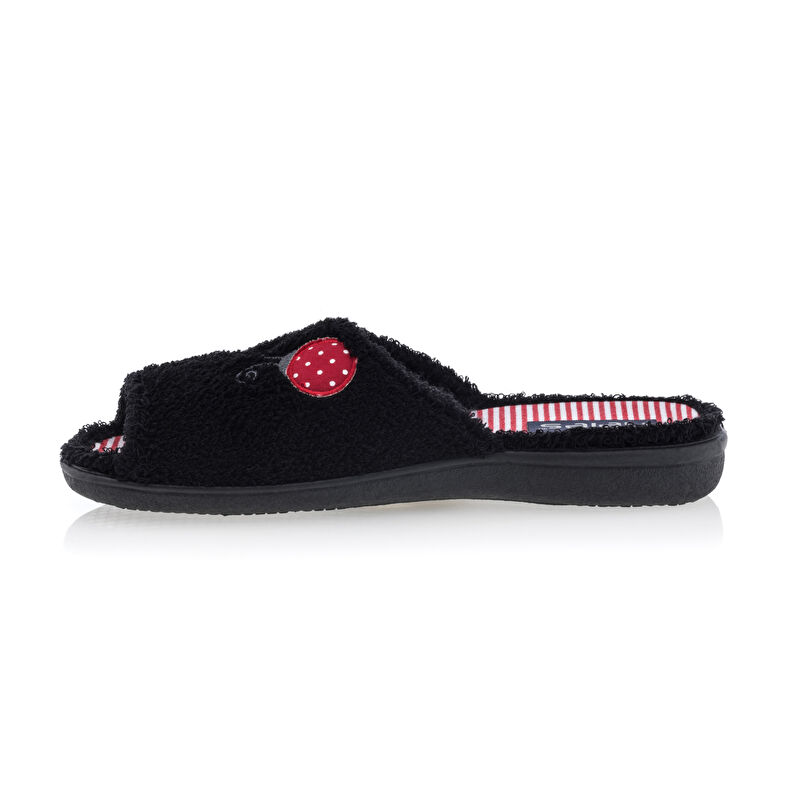 Women's Black Slippers