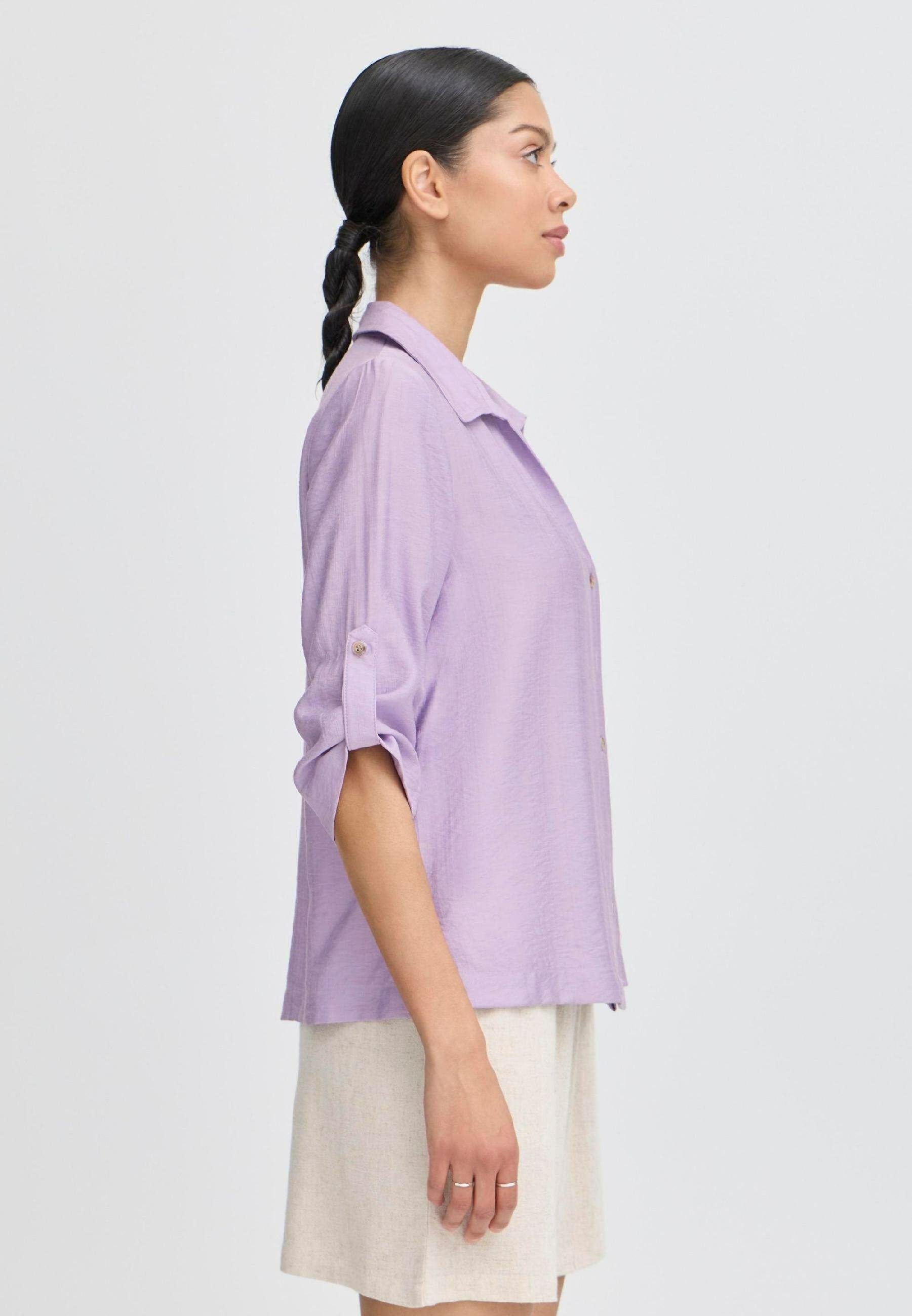 b.young BYJOANNIE - Blouse met knoopsluiting - paarse roos