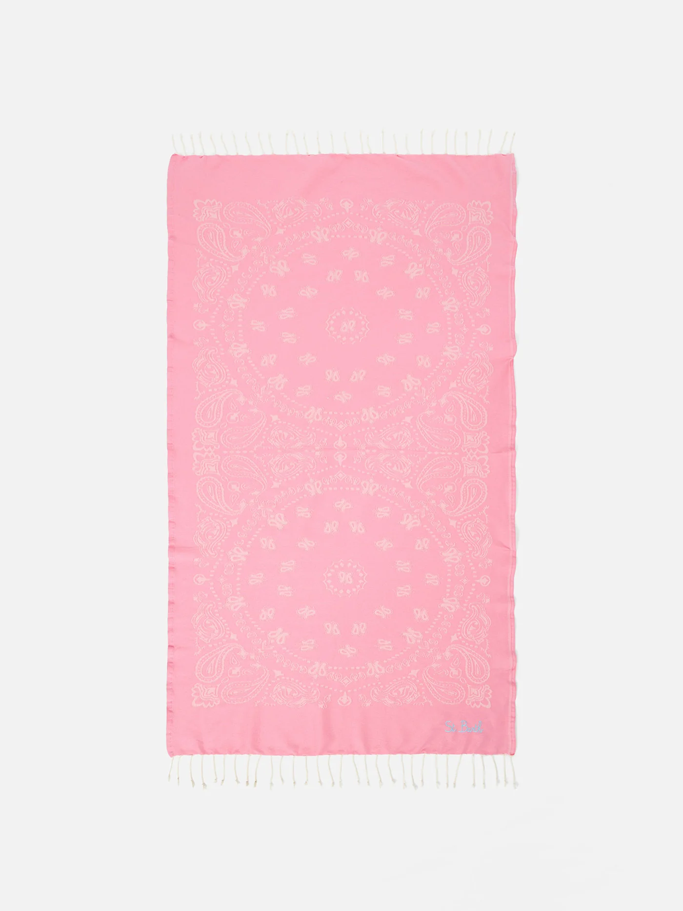 Telo mare Foutas in cotone con jacquard bandana