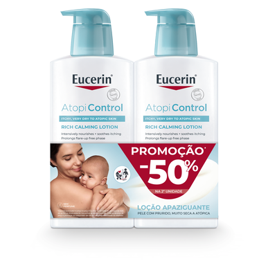 Eucerin Pack Atopi Control Rich Calming Lotion -vartalovoide atooppiselle iholle 2 x 400 ml 2 x 400 ml