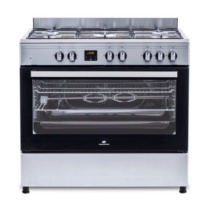 Continental Edison CECP9060IXDD 95L Multifunction Catalytic Oven Cooker - Digital Display - W90 x H85 cm - Stainless Steel