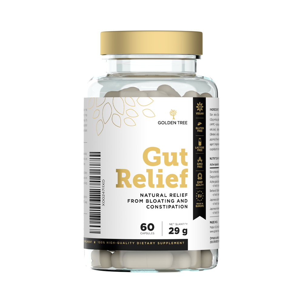 Golden Tree Gut Relief Nahrungsergänzungsmittel - 60 Kapseln