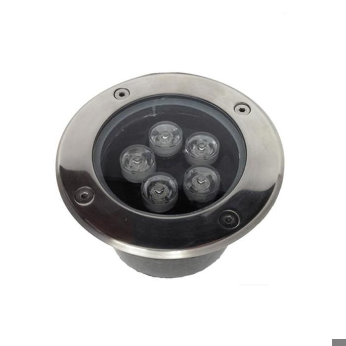 Foco LED empotrable para exteriores IP65 220V con toma de tierra 5W 80° Ø130 - Blanco neutro 4000K - 5500K - SILAMP