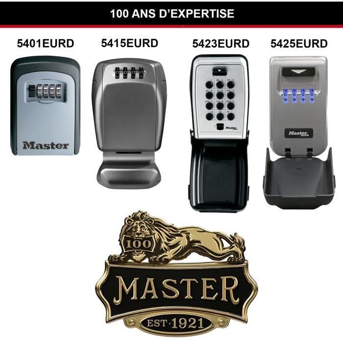 Caixa de chaves segura MASTER LOCK [Média] [Montada na parede] - 5401EURD - Select Access Compartilhe suas chaves com segurança