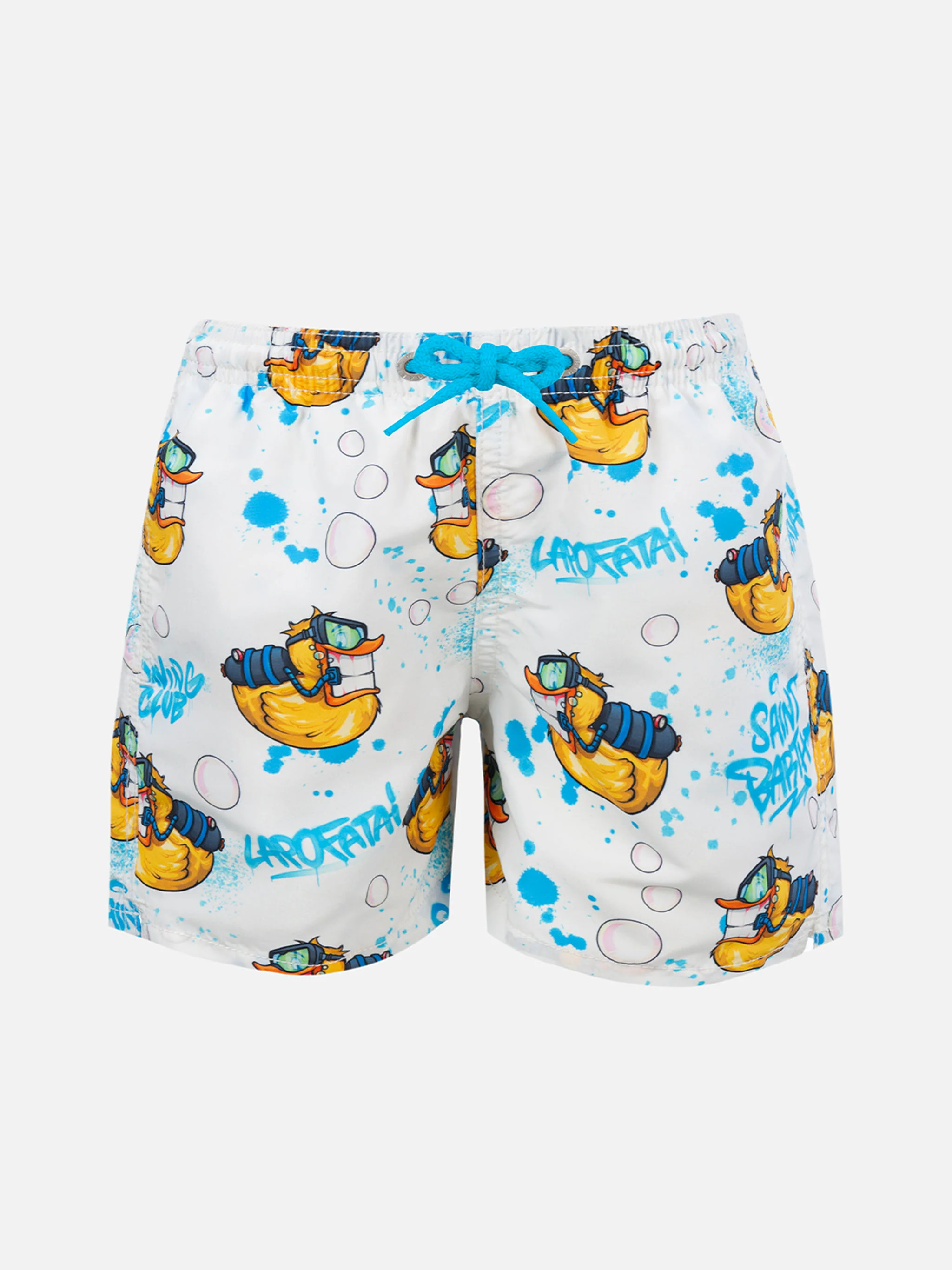 Costume da bagno da bambino di media lunghezza Jean con stampa Crypto