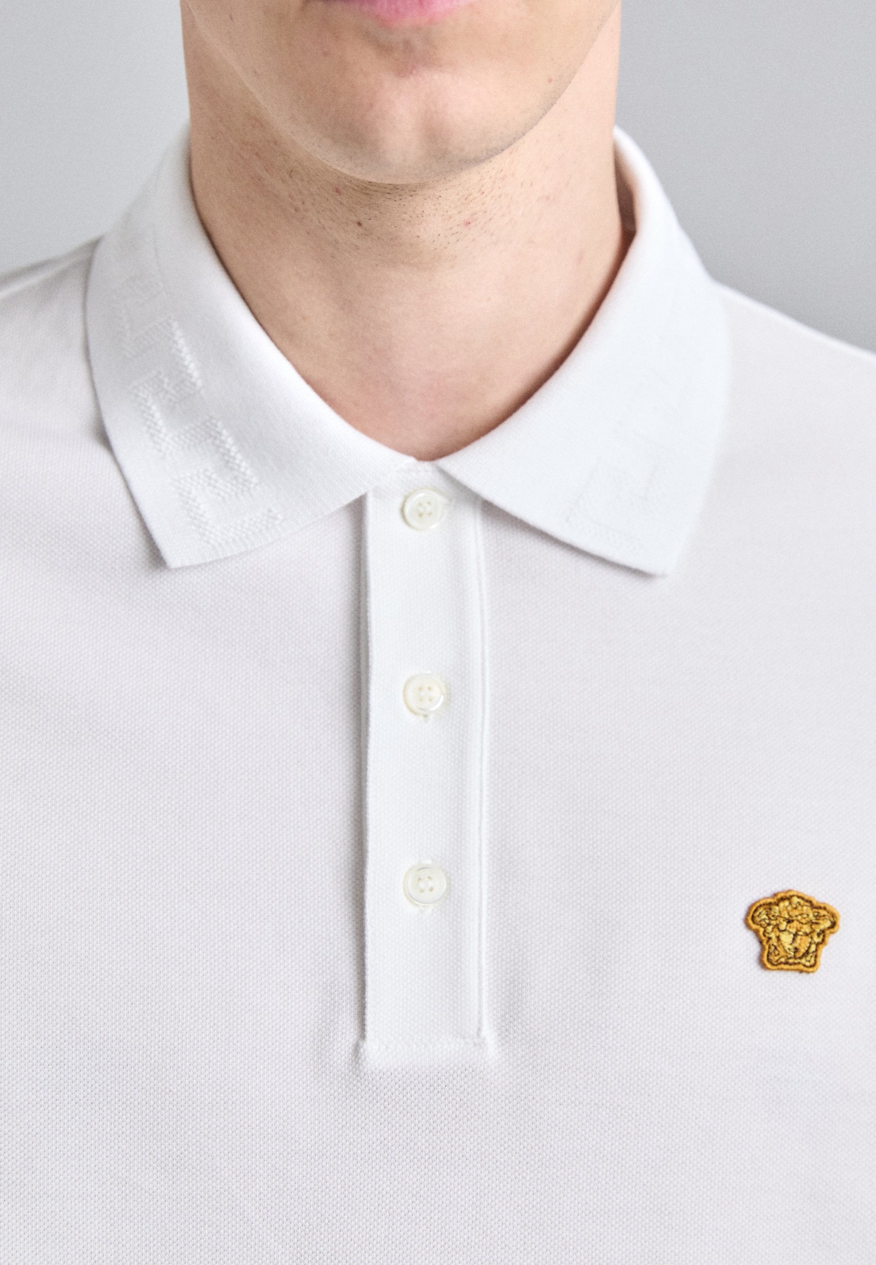 Versace MEDUSA - Poloshirt - optisch wit