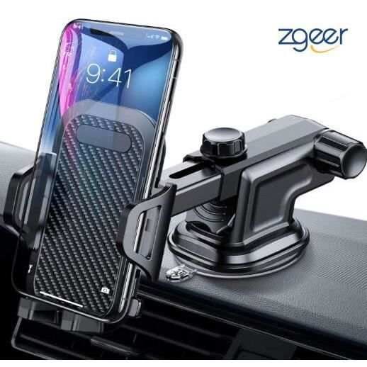 Support Téléphone Voiture - ZGEER - Universel - Rotation 360° - Compatible iPhone/Samsung/Huawei