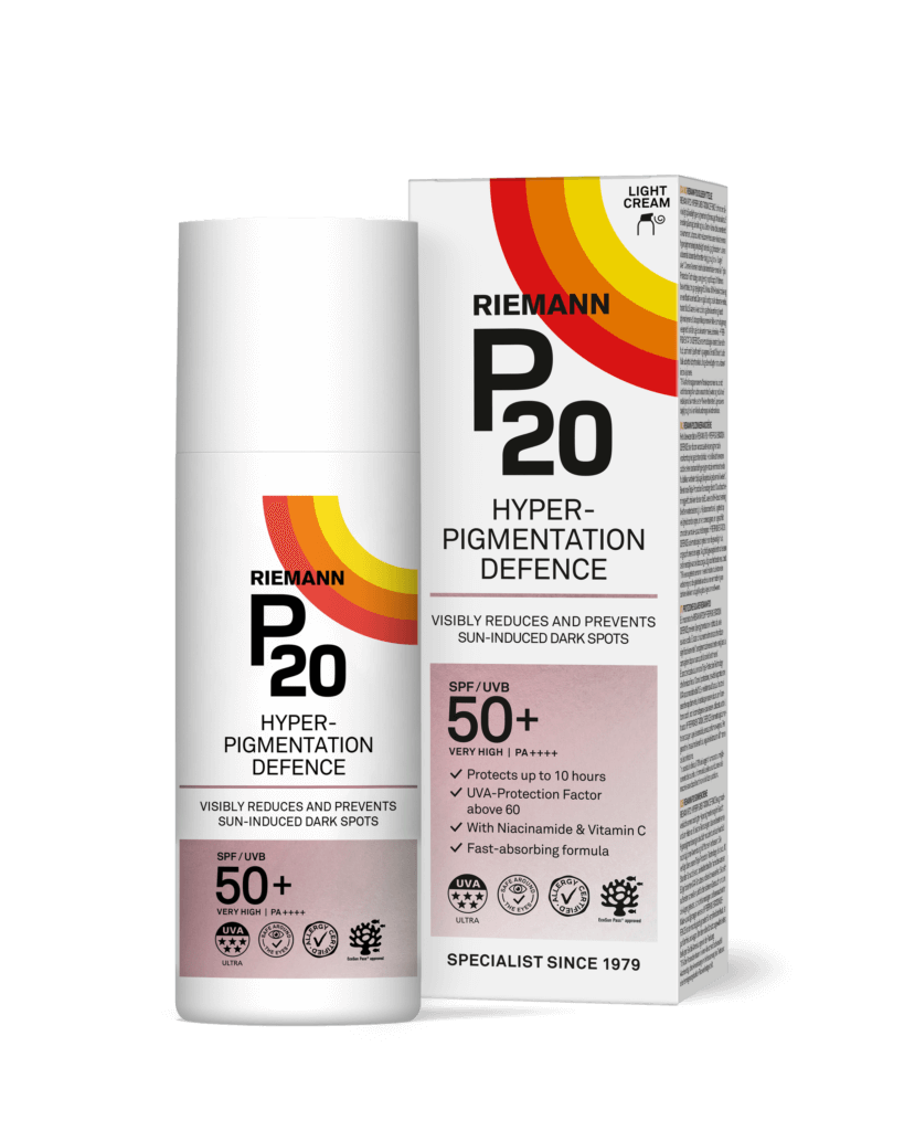 Opaľovací krém P20 Hyperpigmentation Defence proti tmavým škvrnám SPF50 Ochrana tváre