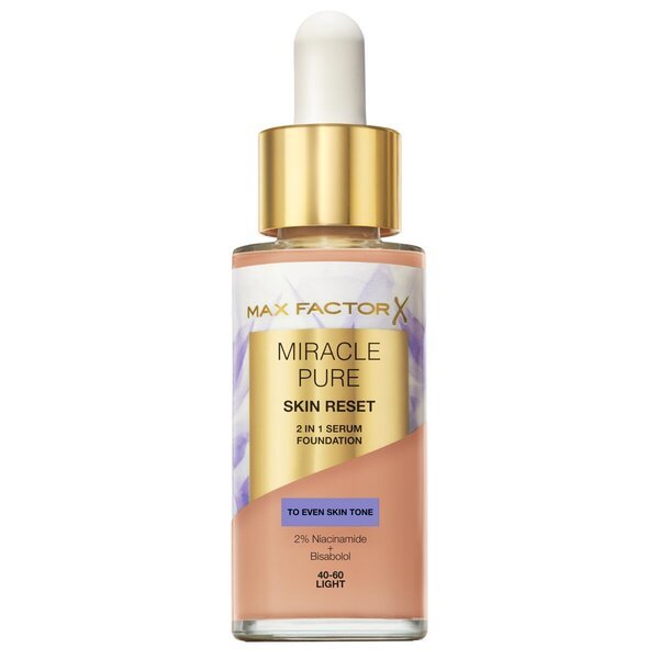 Max Factor Miracle Pure Skin Reset 40-60 Light 2-u-1 serumski puder<br>30ml