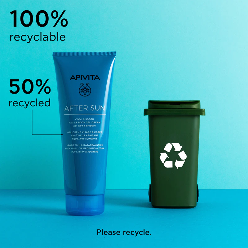 Apivita Bee Sun Safe After Sun Gel Creme Refrescante e Suavizante para Rosto e Corpo
