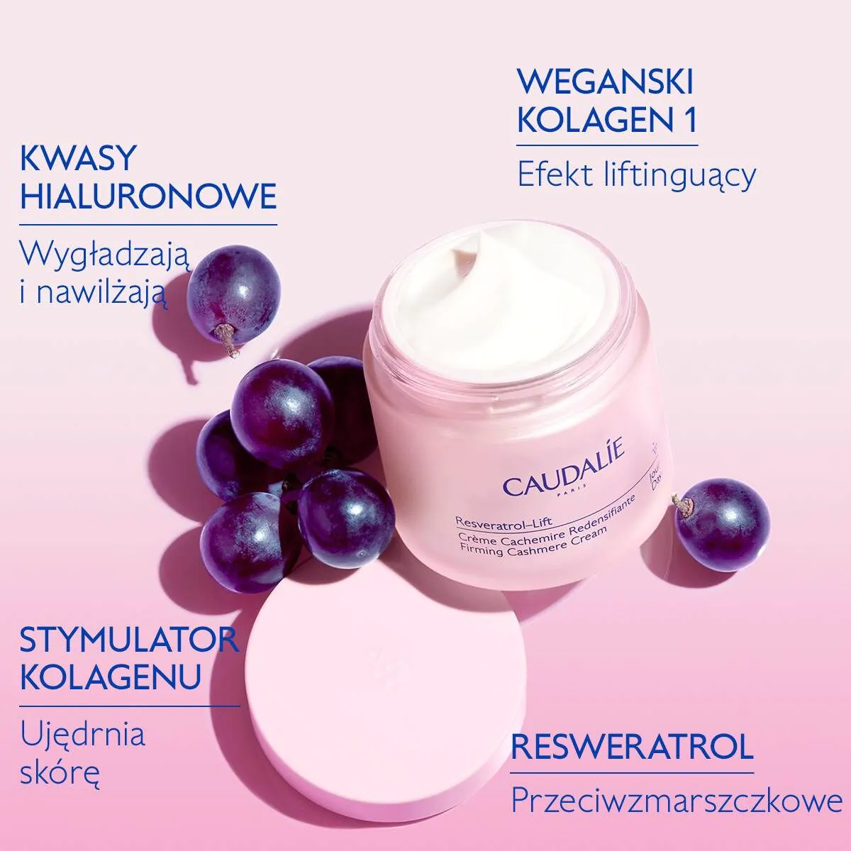 Caudalie Resveratol-Lift Krem kaszmir liftingujący - wkład