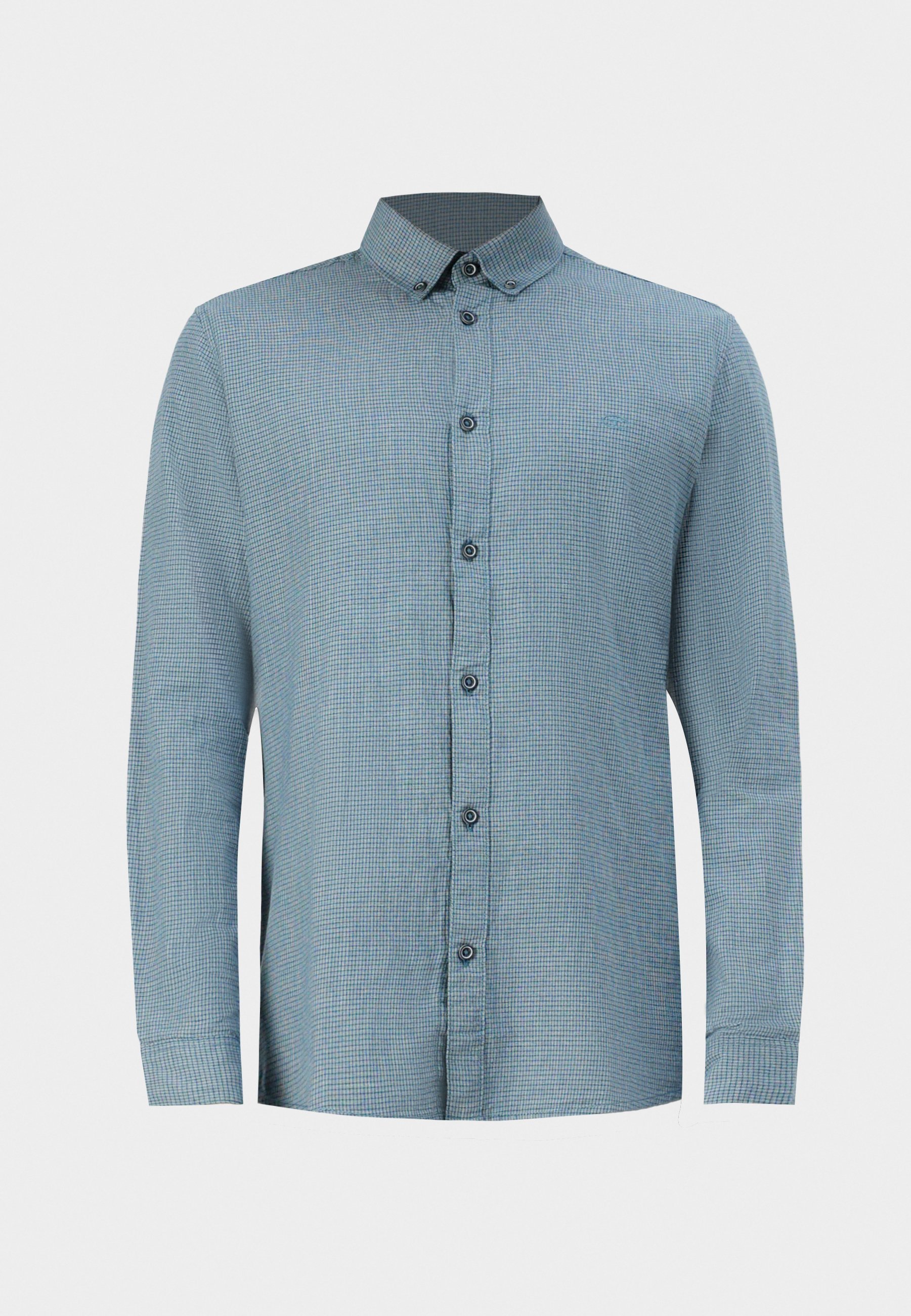 TOM TAILOR GESTRUCTUREERD OVERHEMD - Overhemd - turquoise