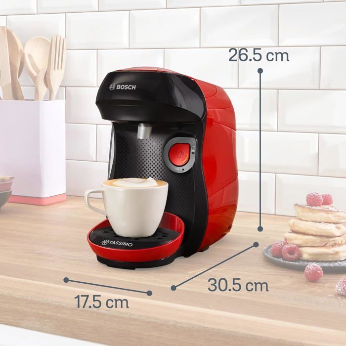 Tassimo Happy Friendly Multi-Beverage Coffee Machine, Tas103E, Over 70 Hot Drinks, Onetouch, Pod Coffee Maker [YC20]