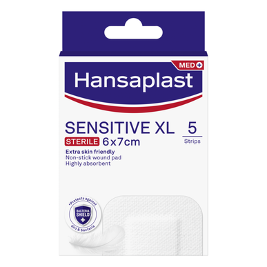 Hansaplast hypoallergeniske absorberende bind for sensitiv hud 5 enheter