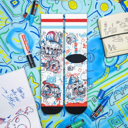  American Socks Fresh Mid High Strumpor