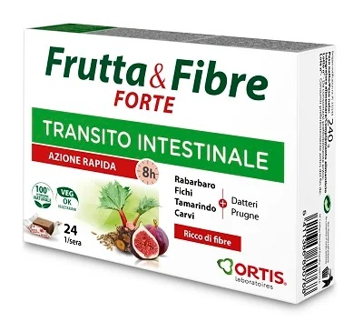 FRUITS ET FIBRES Complément alimentaire riche en fruits et fibres pour faciliter le transit intestinal occasionnel 24 cubes
