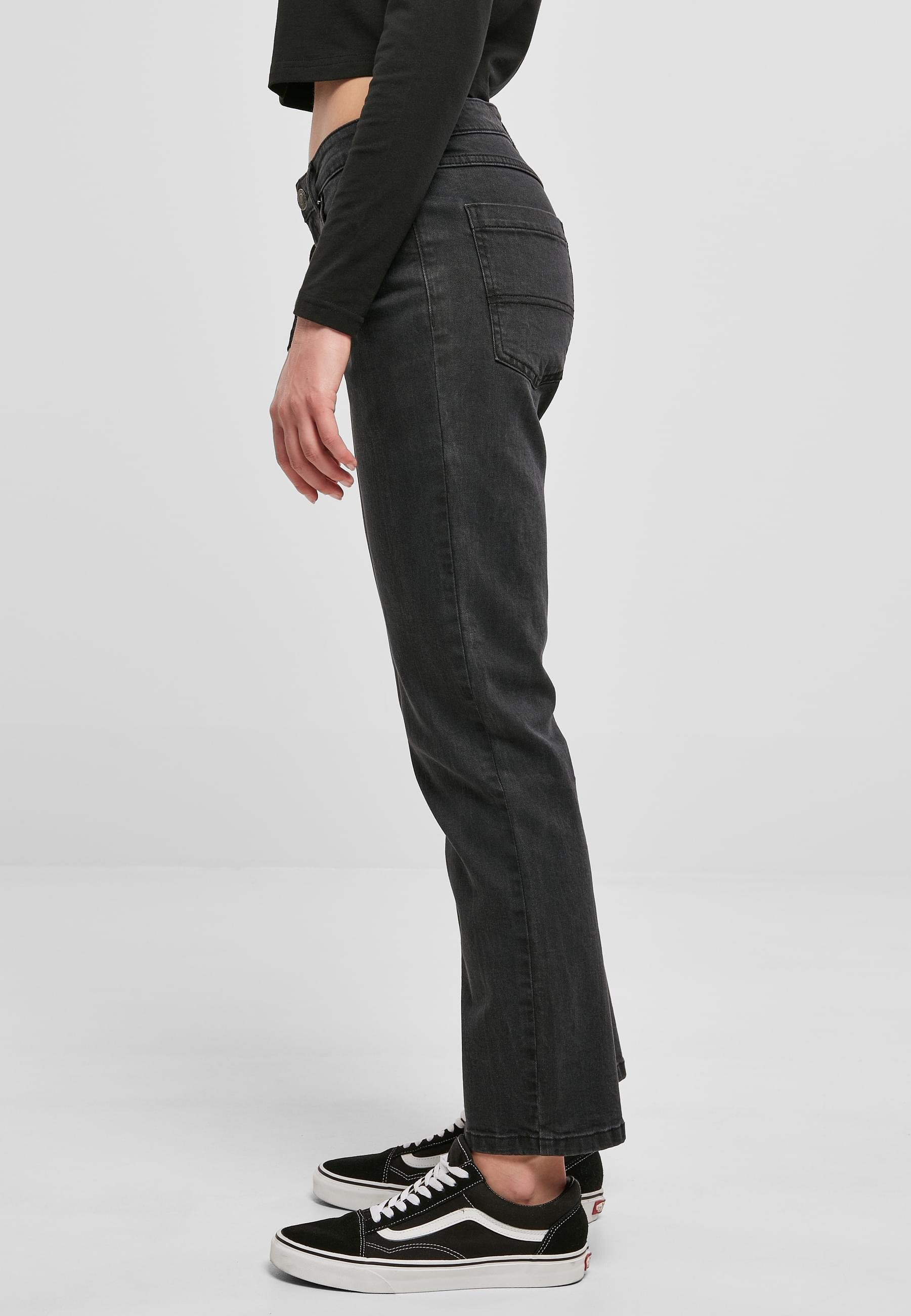 Urban Classics jeans met rechte pijpen - zwart gewassen
