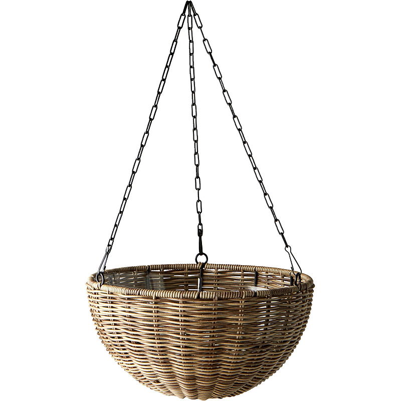 Hangende bloempot voor thuis, ø 30 cm, bruin, Hageby
