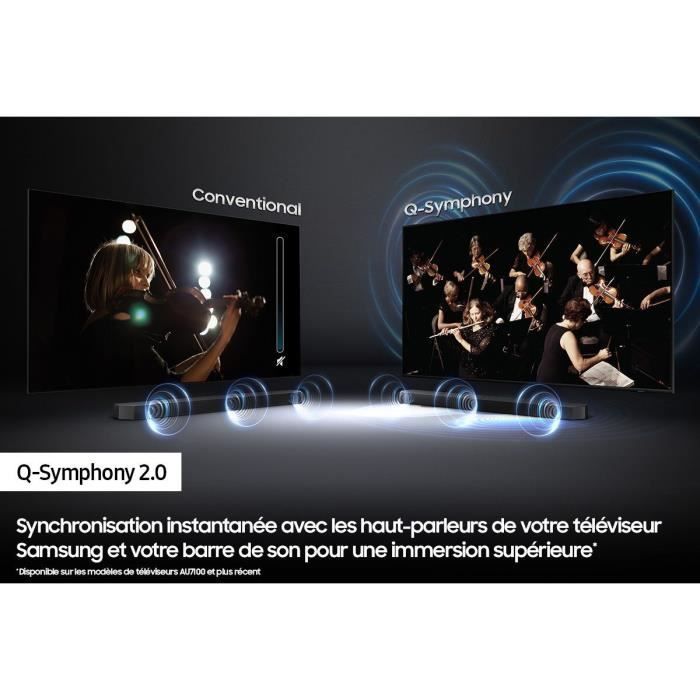 Barra de sonido SAMSUNG HW-S50B 3.0 - Diseño compacto - Subwoofer integrado - Bluetooth