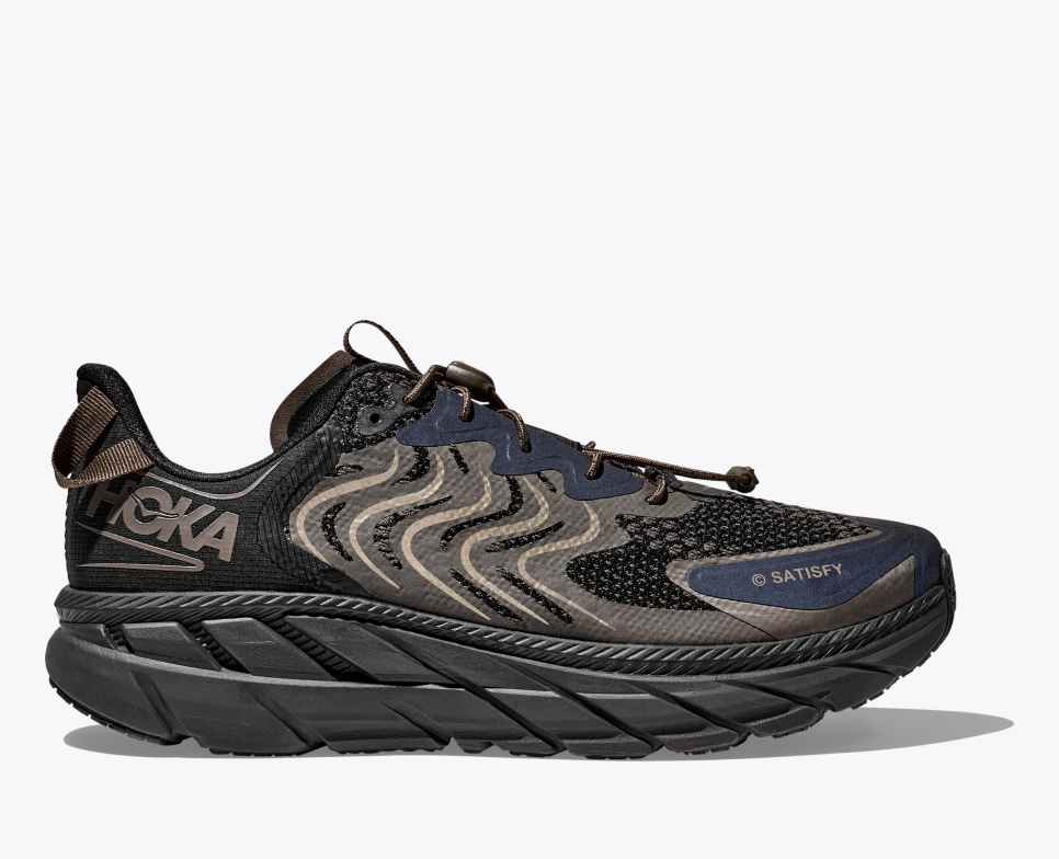 HOKA Clifton LS Satisfy Running Σφυρήλατο Σίδερο / Μαύρο