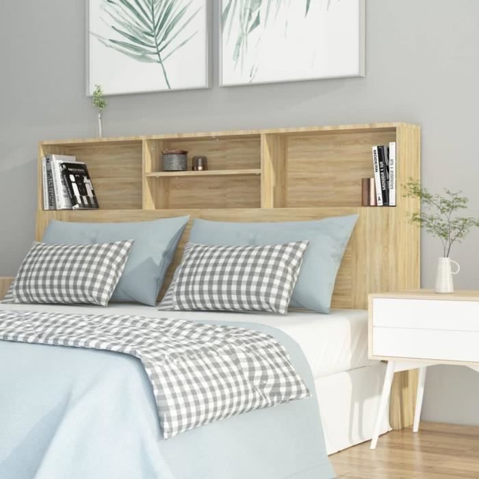 cabecero de armario vidaXL Sonoma Oak 160x19x103,5 cm 811874