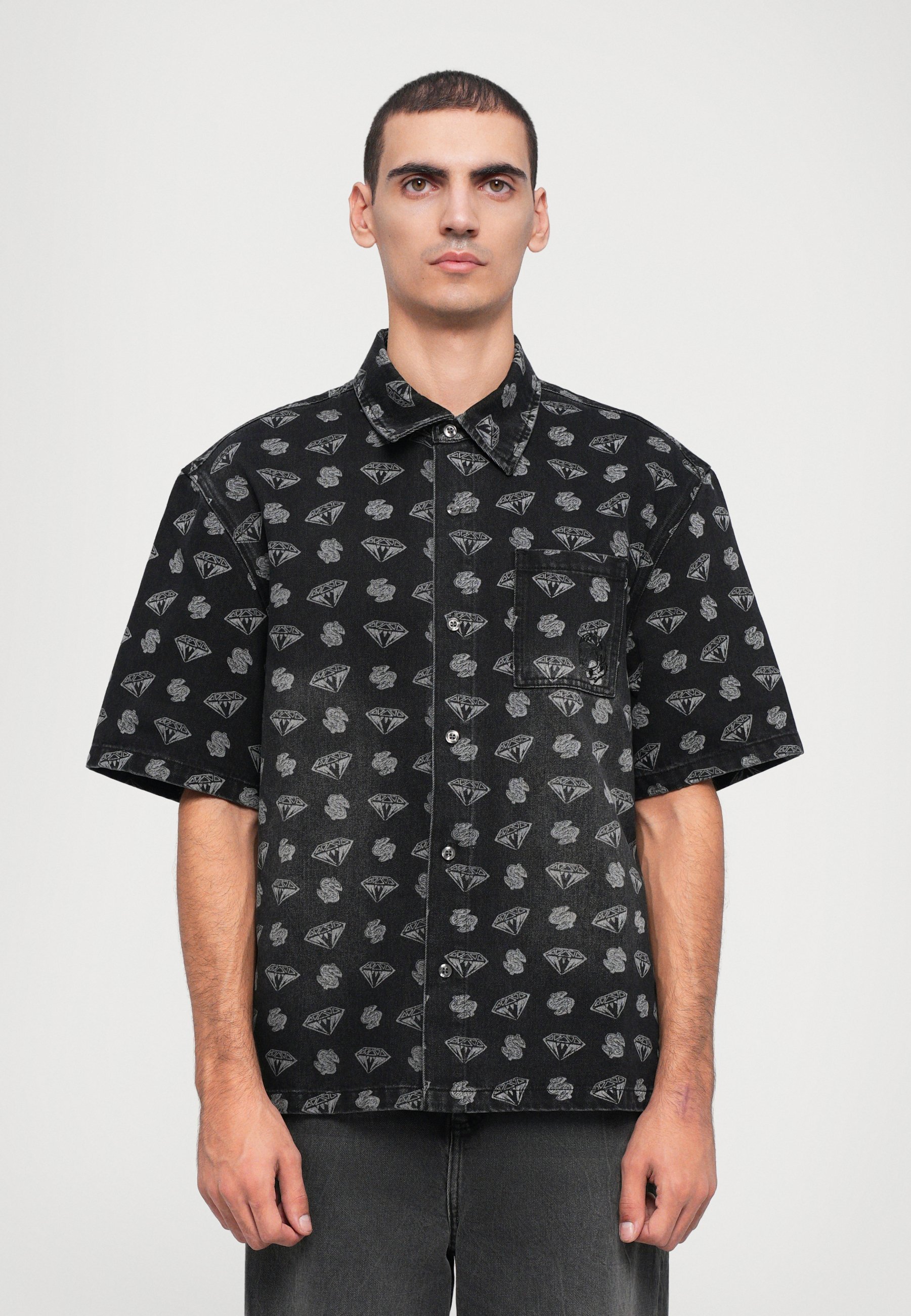 Billionaire Boys Club DIAMONDS DOLLARS OVERSIZED SHIRT - Shirt - zwart