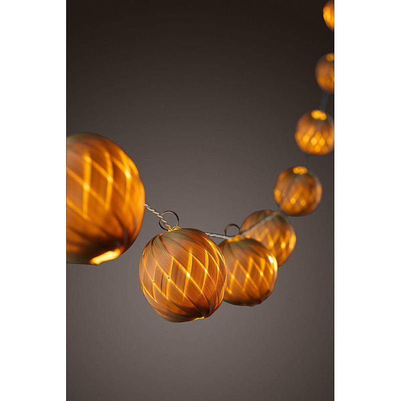 Hjem Lyslenker 10 LED, bambuskuler