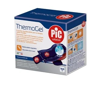 PIC Pic Thermogel Gelkissen für Wärme-/Kältetherapie mit elastischem Band, 10 x 26 cm, einfach anzuwenden