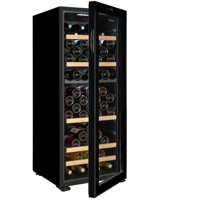 CEPAGE108DZ dual-zone wine cellar, 108 bottles, adjustable temperature, Vinotag connected, modern design, 38 dB