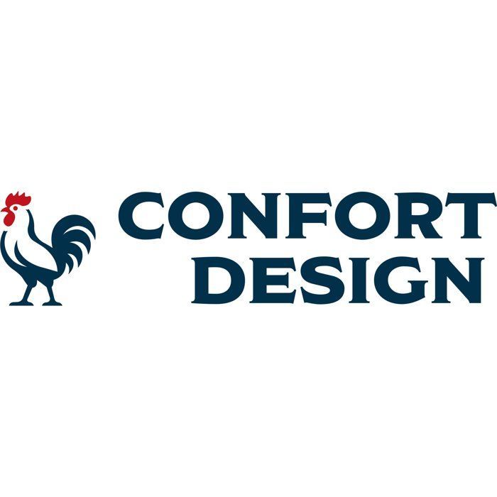 CONFORT DESIGN Gari Mattress & Bed Base Set 140 x 190 cm - 23 cm Thick - Polylatex - Hypoallergenic - Reversible - Made in France