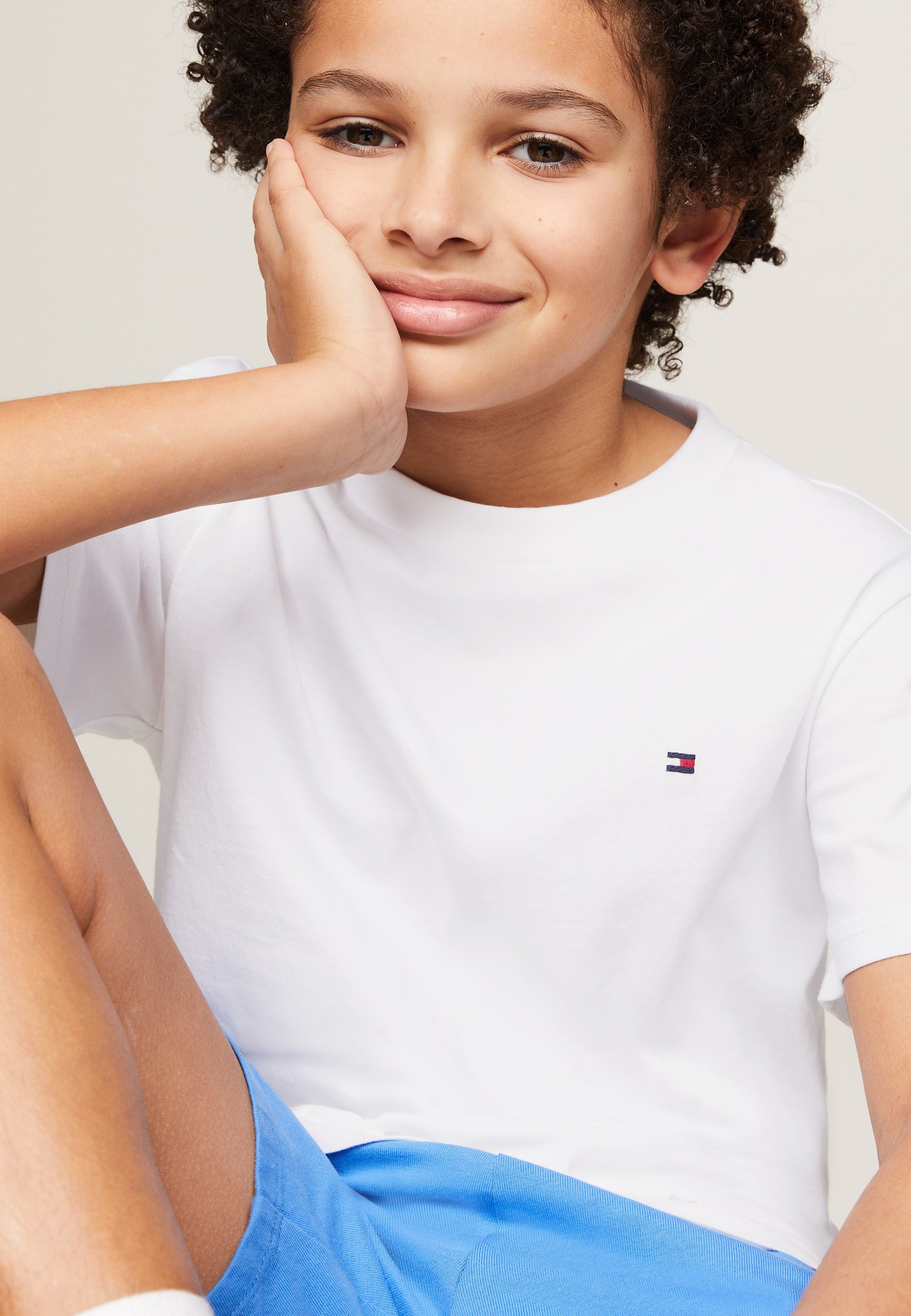Tommy Hilfiger T-shirt unisex 2-pack - Basic T-shirt - blauw