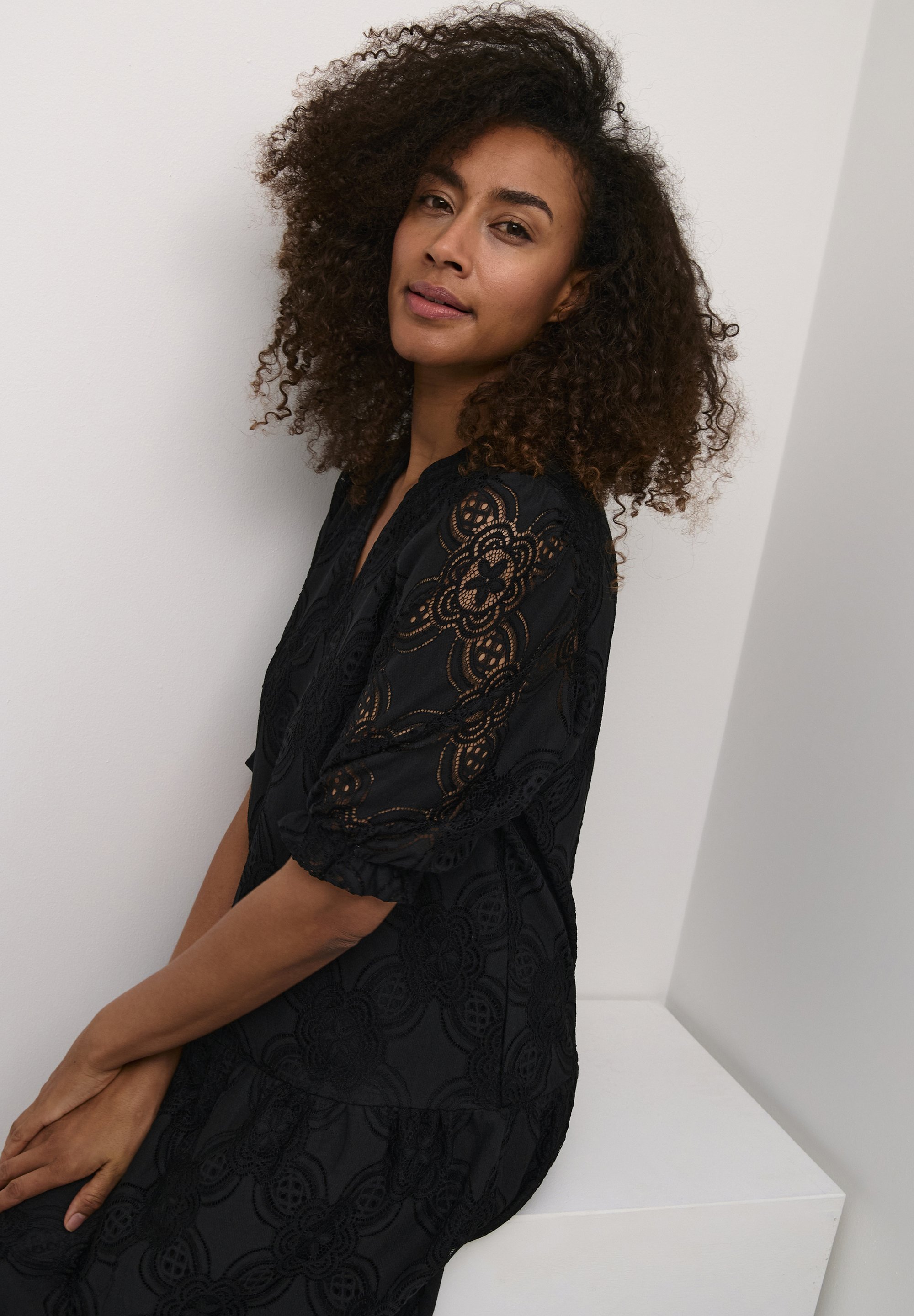 Culture CUHENRIETTE LACE - Robe de jour - noire