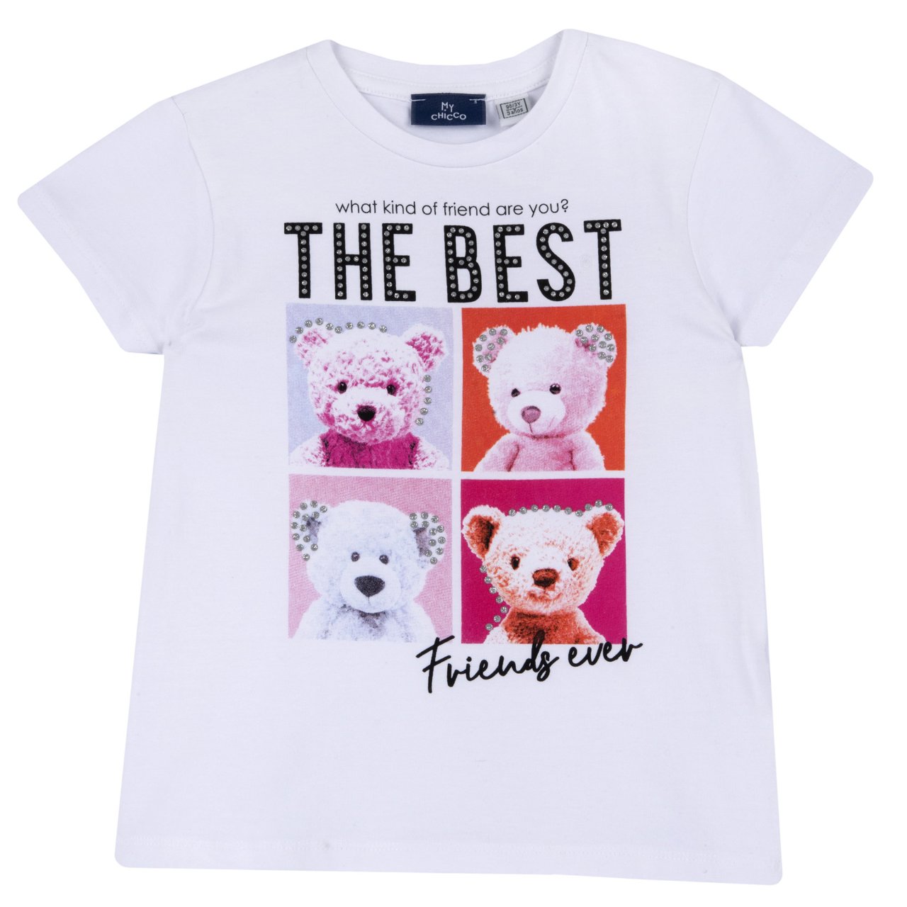 Kurzärmeliges T-Shirt mit Teddybären