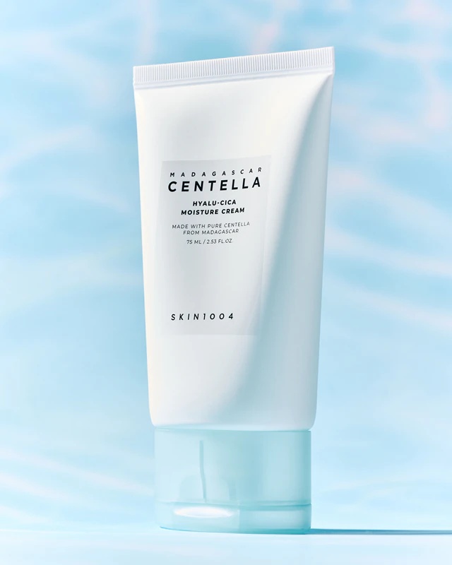 SKIN1004 Madagaskaras Centella Hyalu-Cica mitrinošais krēms dziļi mitrinošs krēms nomierinošai iedarbībai