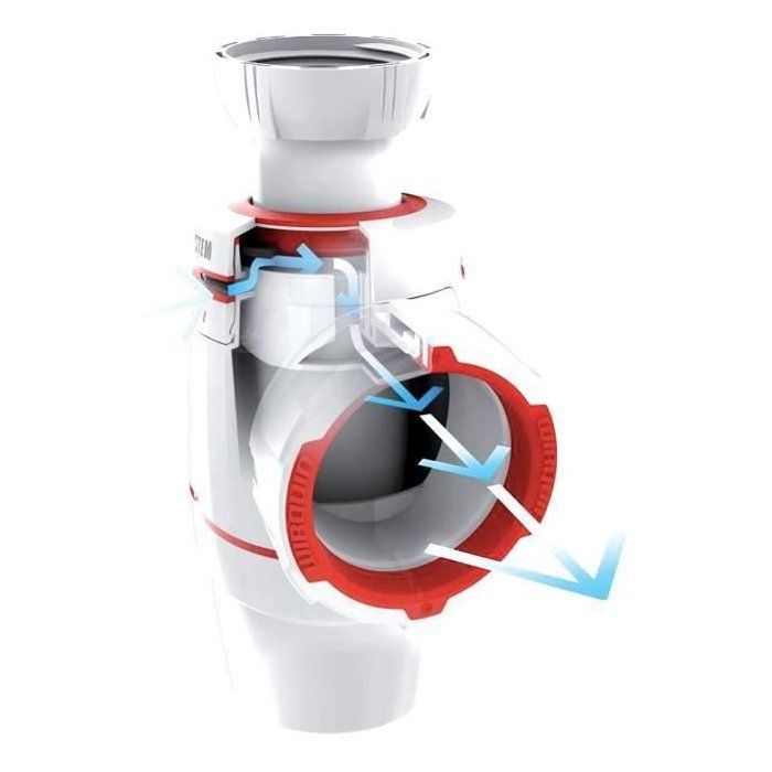 Siphon d’évier NEO AIR Bi-injection D40 - WIRQUIN - 30722146