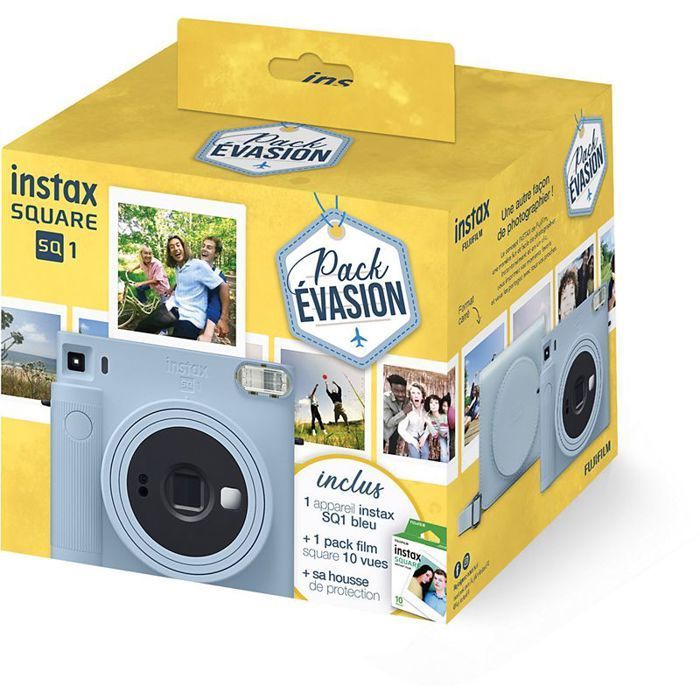Fotocamera istantanea - FUJIFILM - Instax SQ1 - Blu - Modalità selfie - Esposizione automatica
