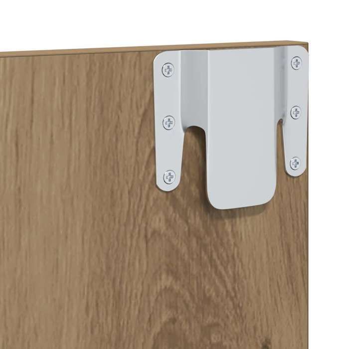 (ON SALE)Armoire TV murale - Design mur - Commode Haut/Meuble HIFI - chêne artisanal 120x23.5x90 cm EU704344