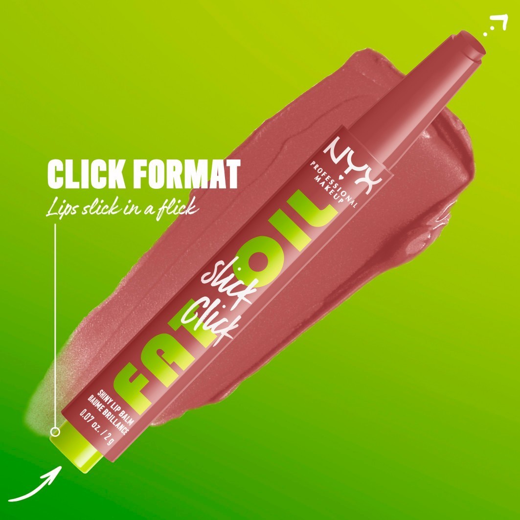 NYX Professional Makeup lūpų balzamas „Fat Oil Slick Click“ – 2 g.