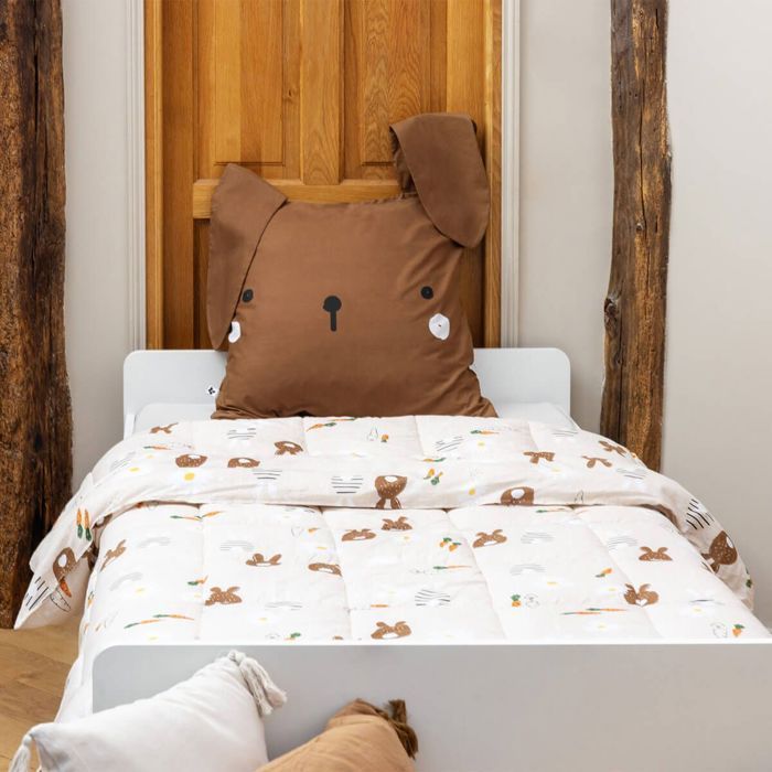 BUNNY - Πάπλωμα με σχέδιο κουνελιού 260 x 240 εκ. + 2 μαξιλαροθήκες 60x60 εκ.