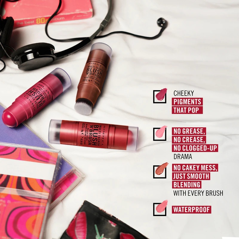 Rimmel Multi-Tasker Blush'N'brush rdečilo za lica s čopičem