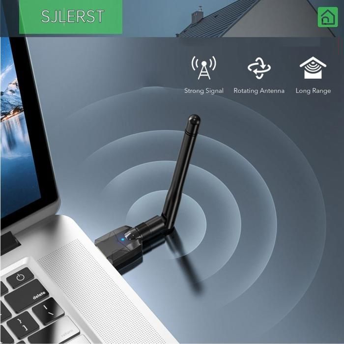 sjlerst PC Adapter 5.4, USB Dongle for Desktop PC with 328 Range for Video Projector
