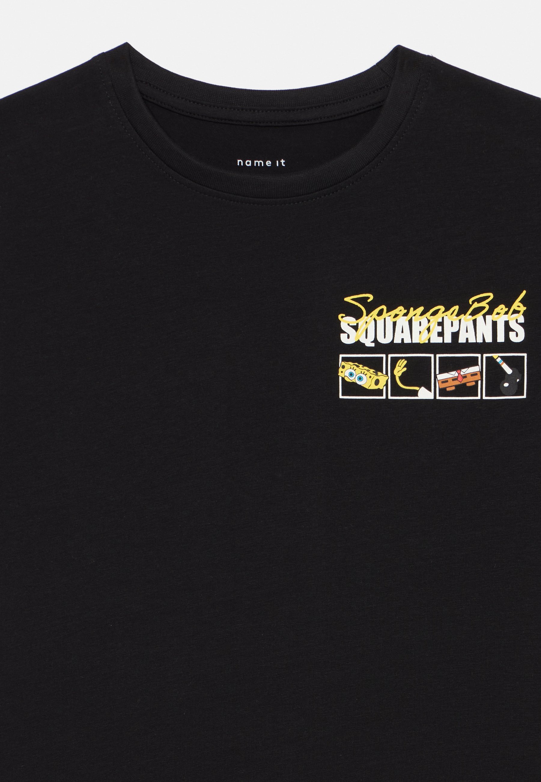 Chiamala NKMJARL SPONGE BOX - T-shirt stampata - nera