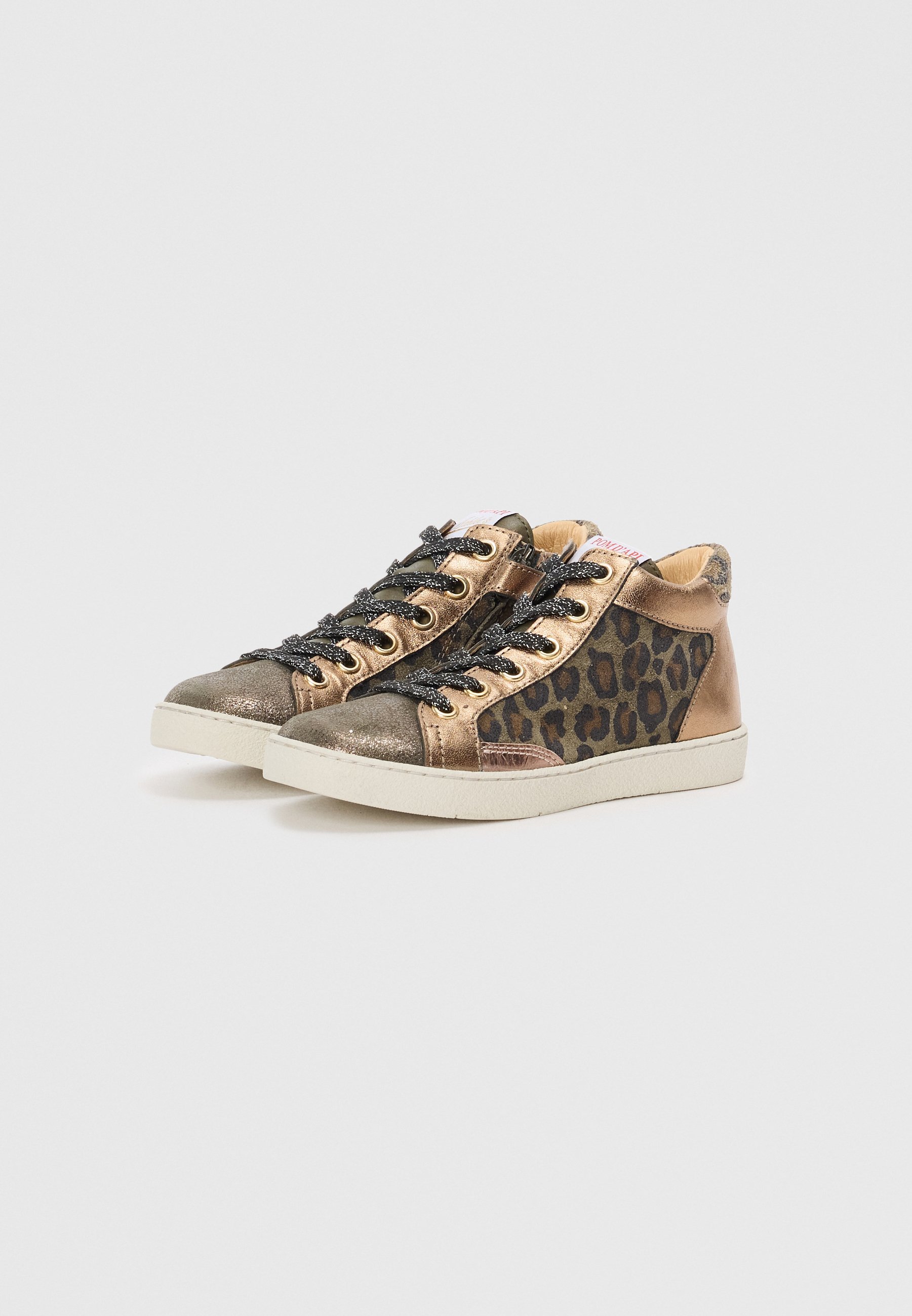 POM D'API TOP TOUCH UNISEX - Hoge sneakers - bronzo/kaki