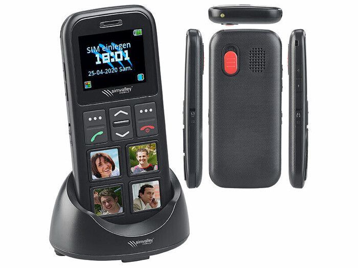 Celular 4G RX-850, ideal para idosos, com chamada de emergência e GPS.