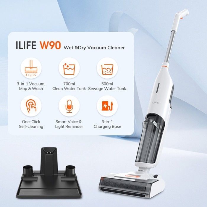 Aspirapolvere senza fili per liquidi e solidi ILIFE W90
