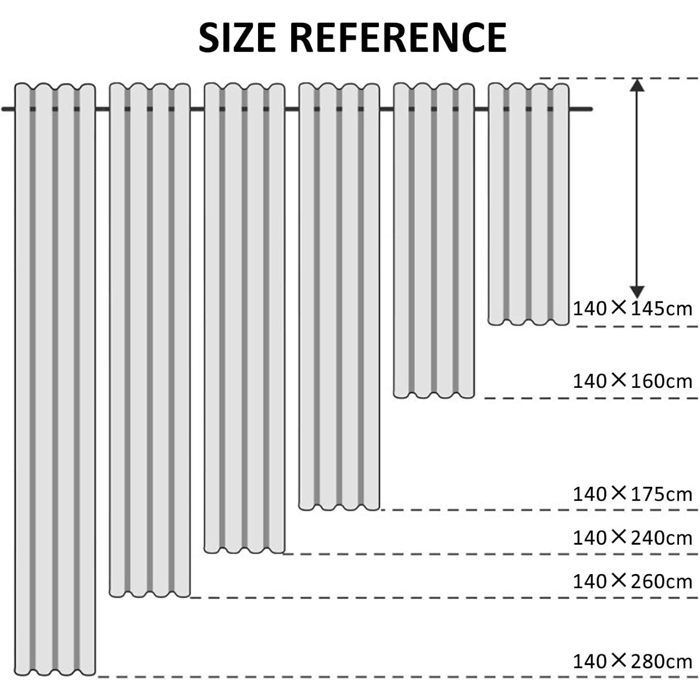 Rideau Occultants 300x240cm Beige TOPFINEL Thermique Isolant Anti Froid à Oeillets Anti Bruit Décoratif Chambre 1 Panneau